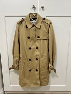 Coach Tan Double-Breasted Trench Coat